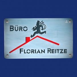 Türschild fürs Schornsteinfeger-Büro