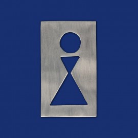 Rechteckiges Design WC-Schild