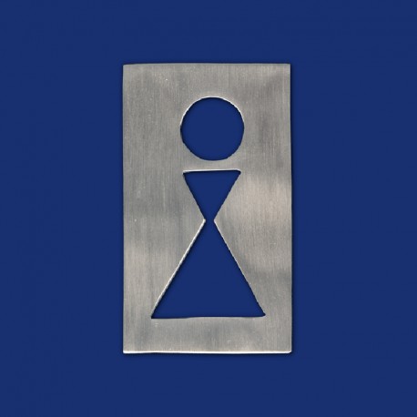 Rechteckiges Design WC-Schild