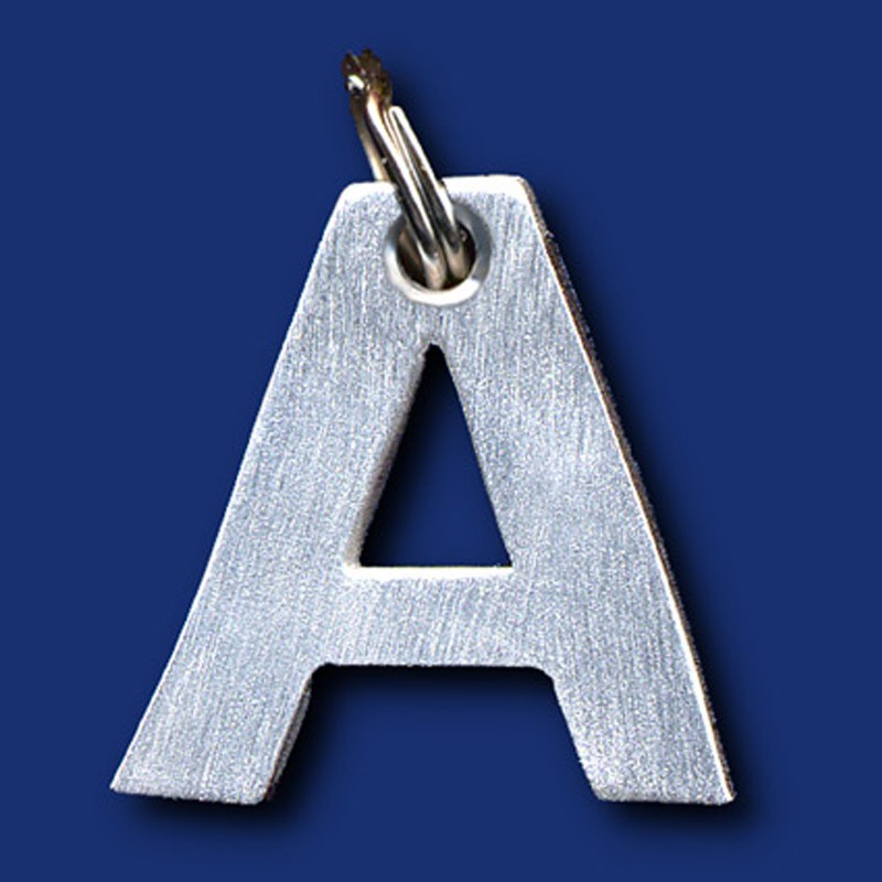 Schlüsselanhänger Buchstaben Metallschlüsselanhänger aus Aluminium