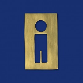 Rechteckiges Design WC-Schild