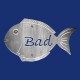 FISCH Schild "Bad" aus Aluminium zum Anschrauben