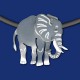 Elefant Schmuckanhänger mit Halskette