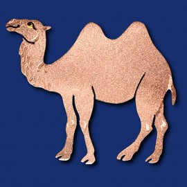 Kamel Brosche aus Kupfer