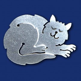 Katze Brosche