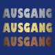 Metallbuchstaben "AUSGANG"  für Praxis und Büro