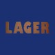  Metallbuchstaben "LAGER" aus Kupfer