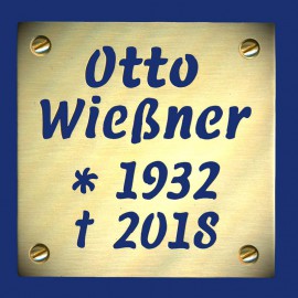 Grabsteinschild Stolperstein aus Messing