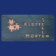 Türschild aus Kupfer, schwarz patiniert mit Puzzle-Motiv