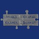 Puzzle Türschild zweiteilig aus Aluminium Puzzle-Namenschild 