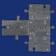 Puzzle-Familienschild in Edelstahl-Optik