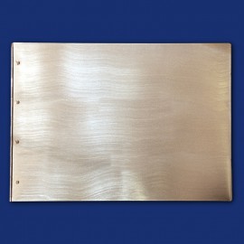 Metallordner aus Aluminium im Querformat