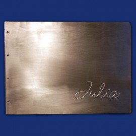 Metallordner aus Aluminium als Fotoalbum