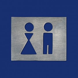 Rechteckiges Design-WC-Schild