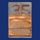 Türschild mit Name und Hausnummer 35 aus Kupfer / Aluminium im Hochformat